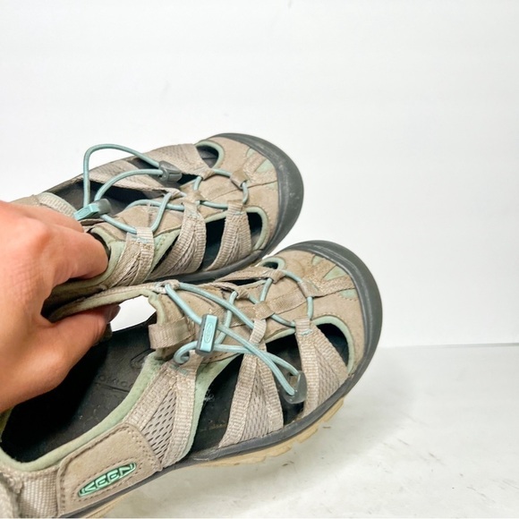 Keen Newport H2 Gray Blue Sandals Water Shoes Summer Size 10 Women’s - Picture 5 of 6